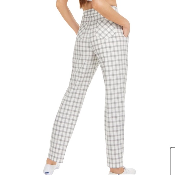 Danielle Bernstein plaid pants high rise NWT - Picture 3 of 6